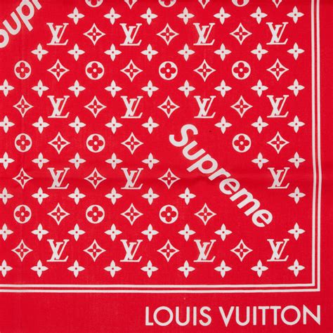 supreme louis vuitton bandana|Louis Vuitton monogram bandana.